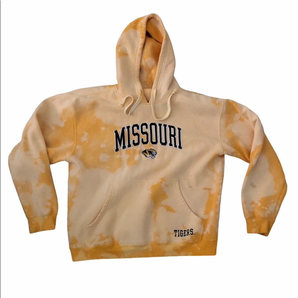 CUSTOM BLEACHED Missouri Tigers Hoodie